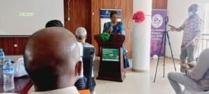 Opening ceremonies at the JFK Hospital in Monrovia, Liberia.